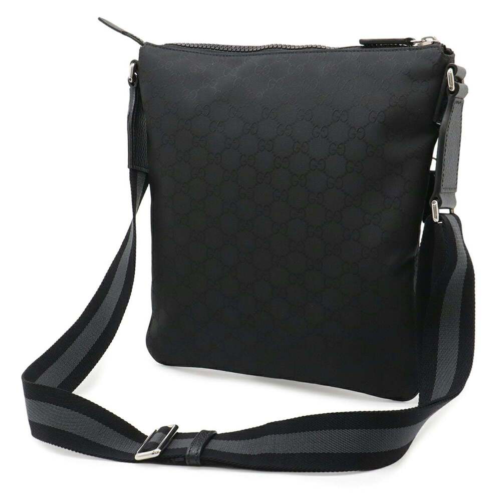 GUCCI Authentic Black Leather Shoulder Bag - Picture 3 of 7